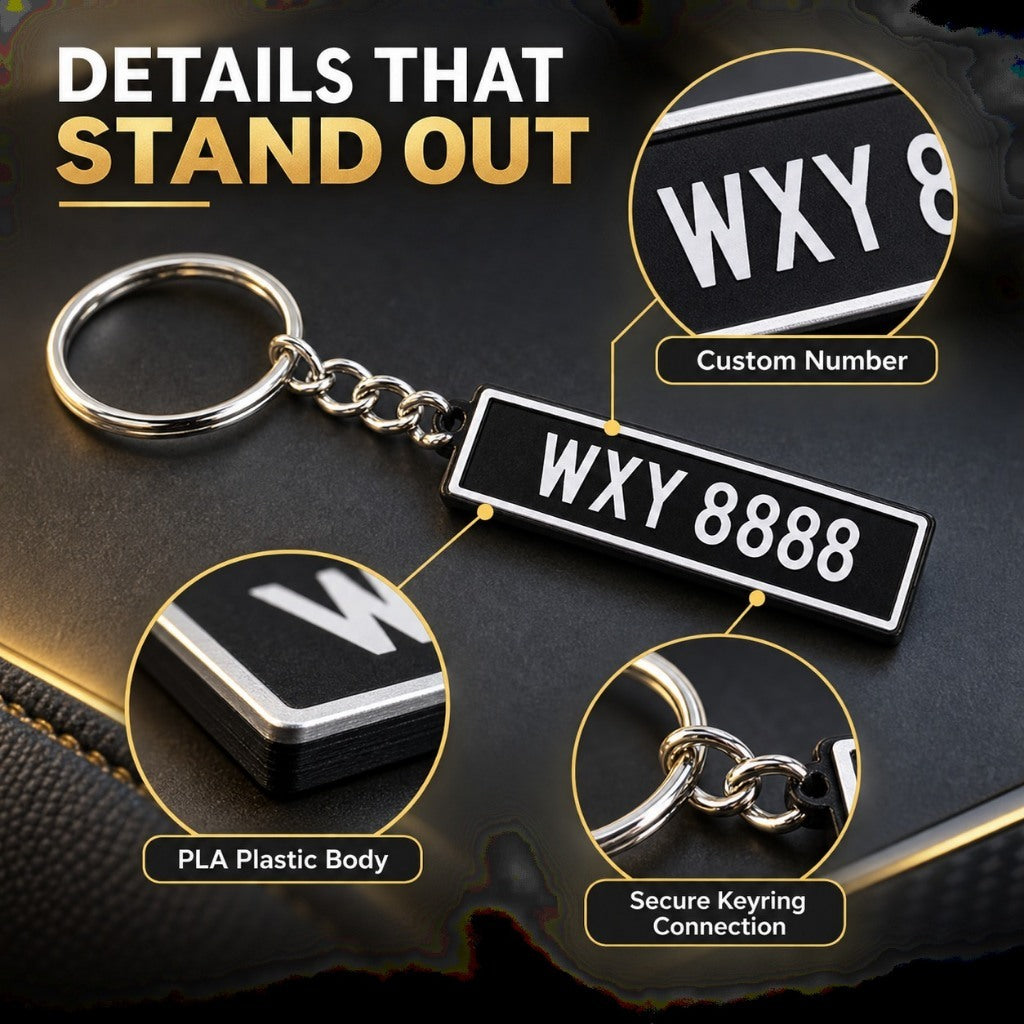 Custom car plate keychain - Shopee product photo 7