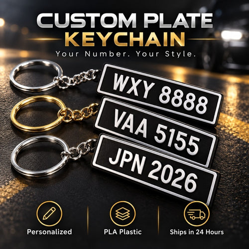 Custom car plate keychain - Shopee product photo 2