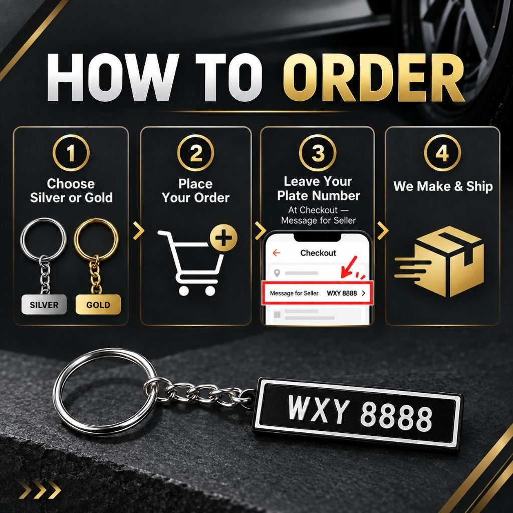 Custom car plate keychain - Shopee product photo 8