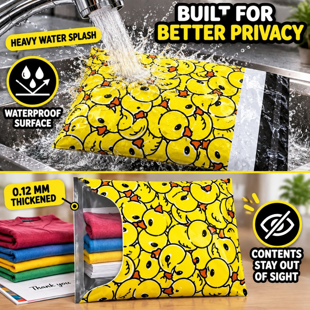 Yellow duck print courier bag product image 6