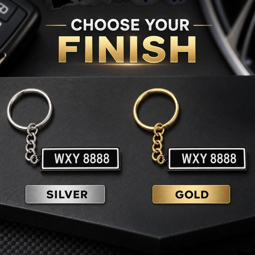Custom car plate keychain - Shopee product photo 5