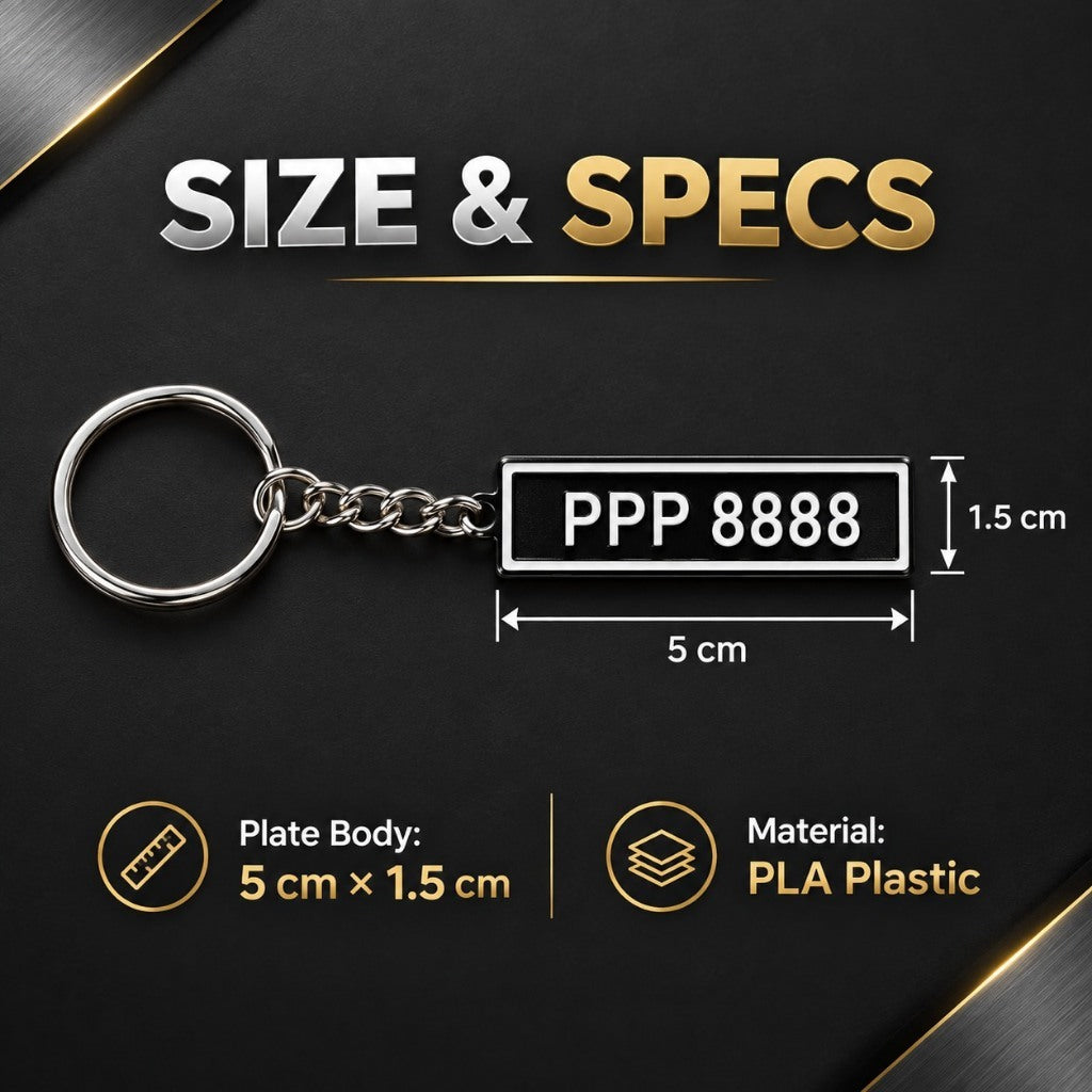 Custom car plate keychain - Shopee product photo 4