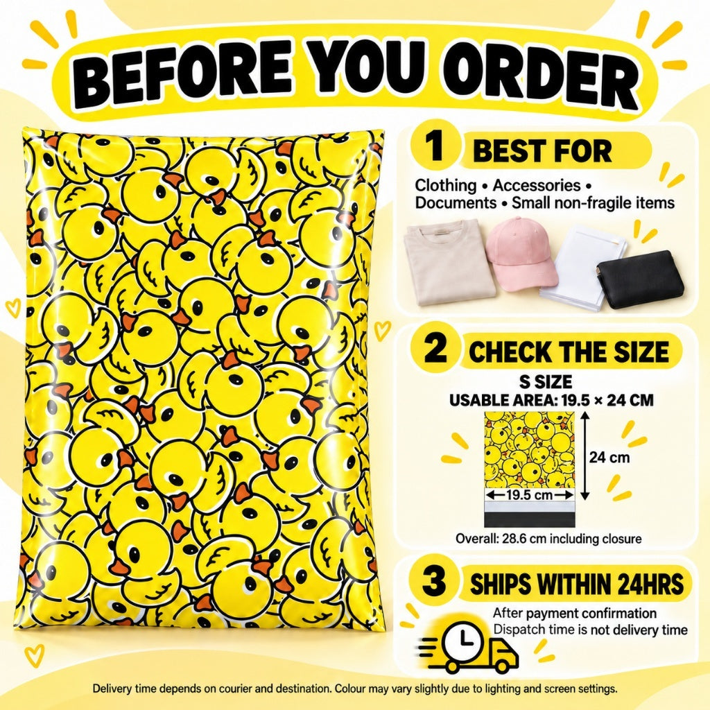Yellow duck print courier bag product image 9