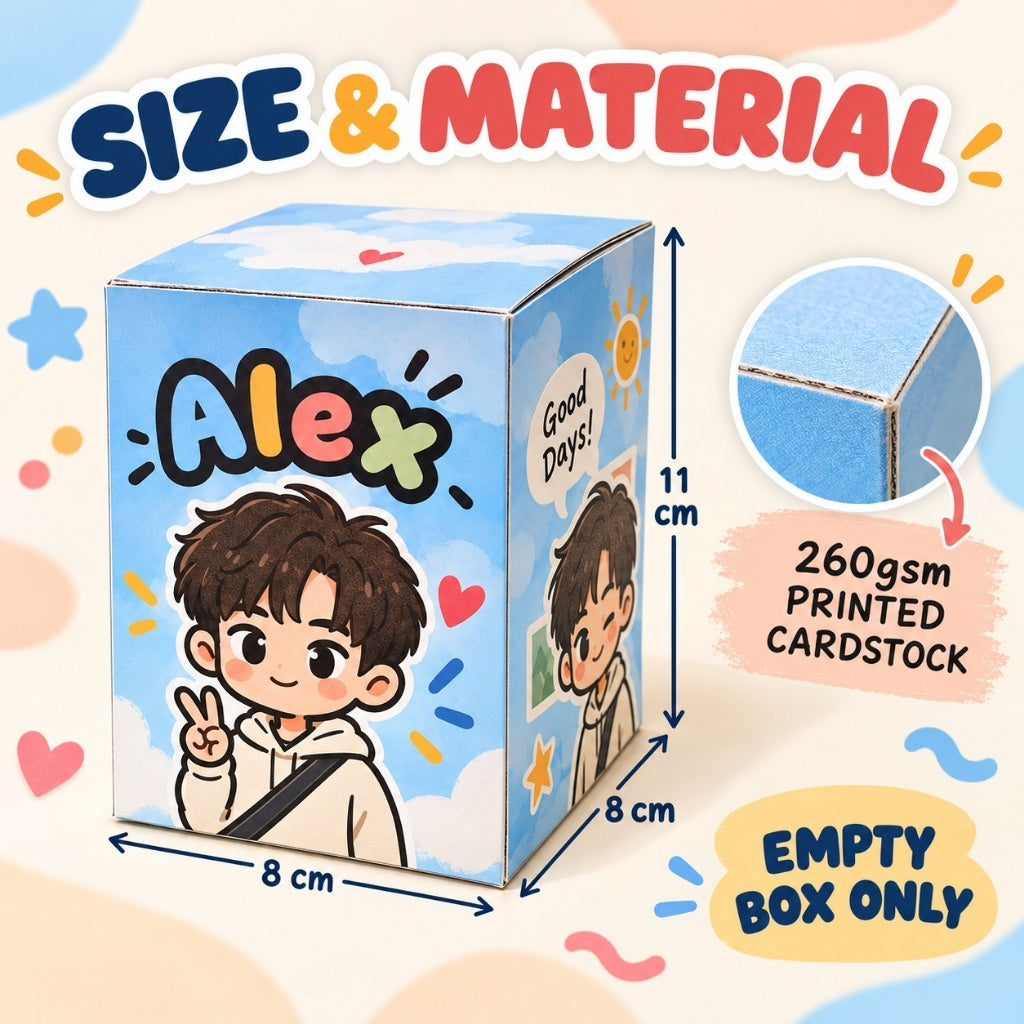 DIY photo gift cube card detail