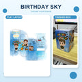 Birthday Sky design - personalised gift cube