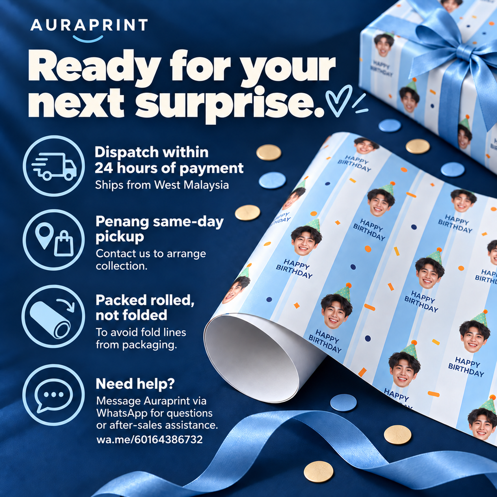 Shipping packaging and WhatsApp support